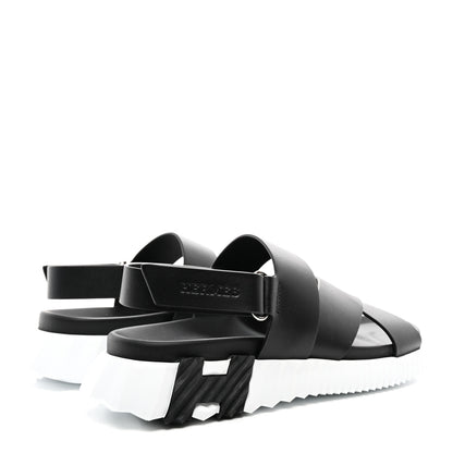 Hermes Calfskin Womens Electric Sandals 40 Black 4 of 9