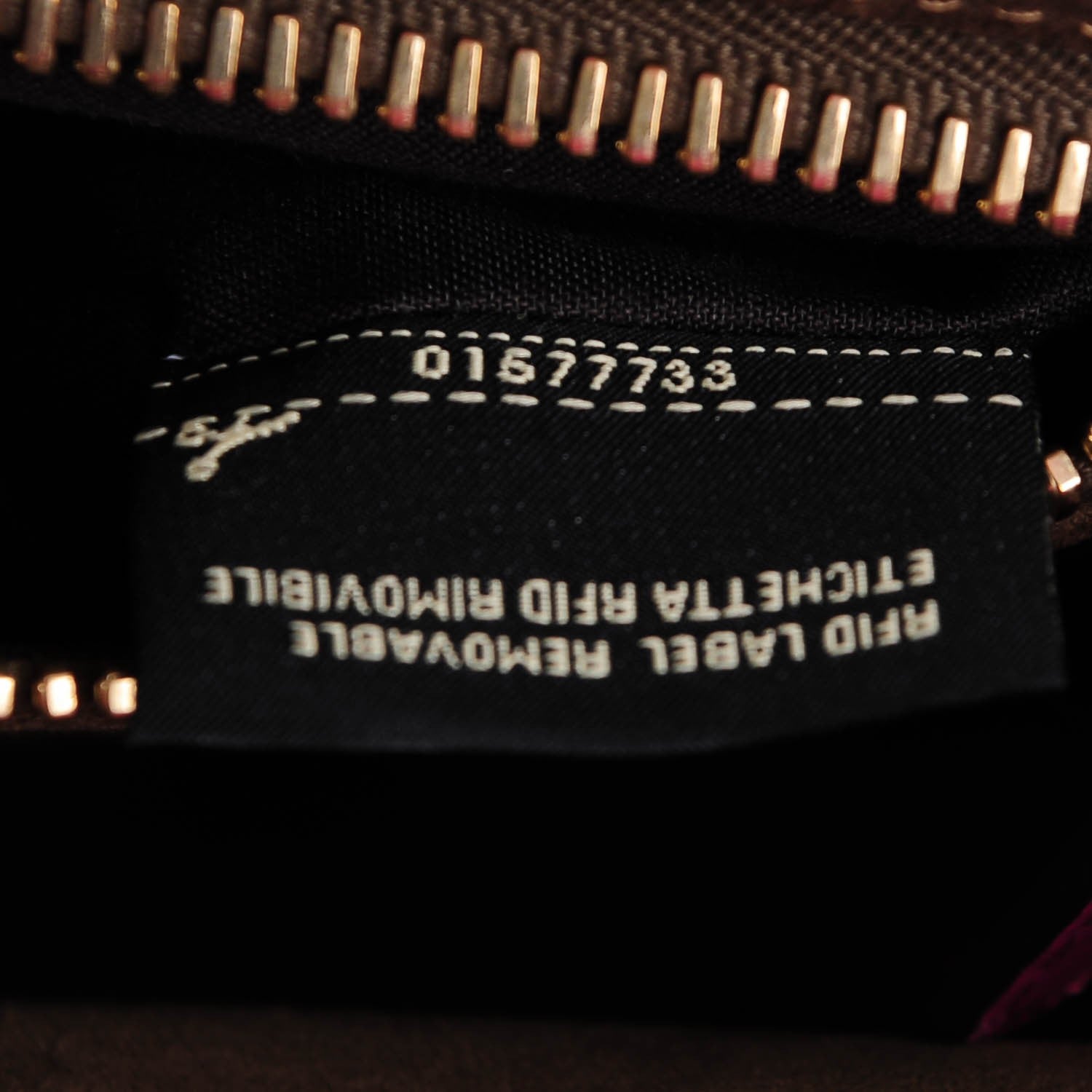 Fendi Vitello Seta Medium Peekaboo Iconic Satchel Magenta 8 of 8