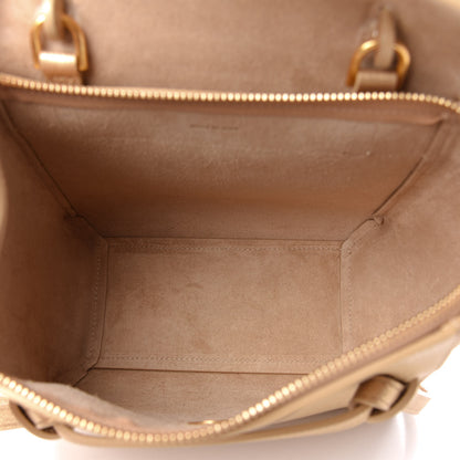 Celine Laminated Calfskin Nano Belt Bag Gold 6 of 10