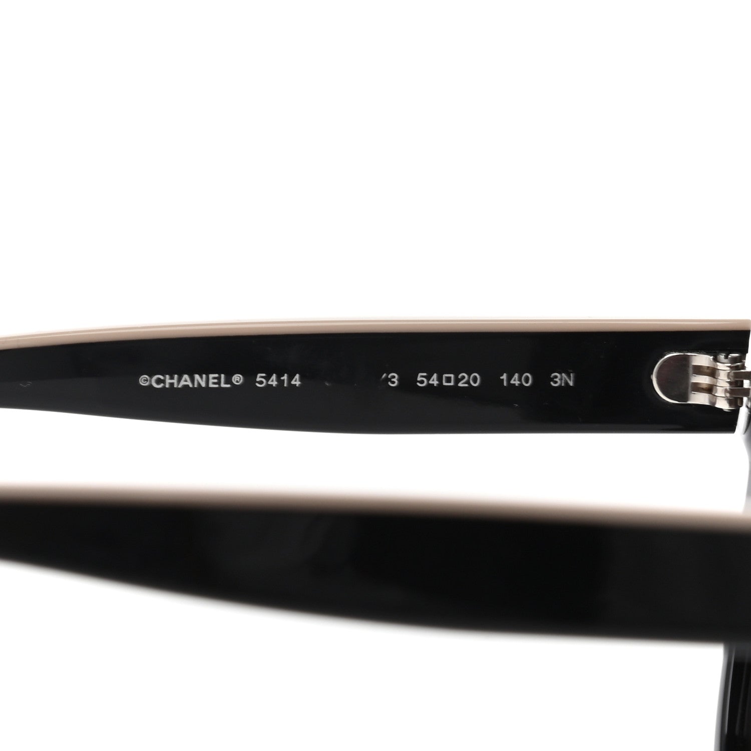 Chanel Acetate CC Butterfly Sunglasses 5414 Black Beige 6 of 7