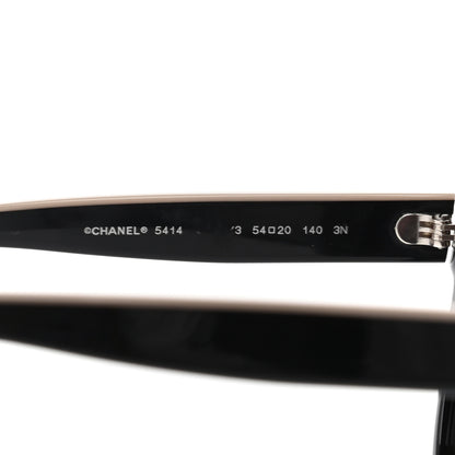 Chanel Acetate CC Butterfly Sunglasses 5414 Black Beige 6 of 7