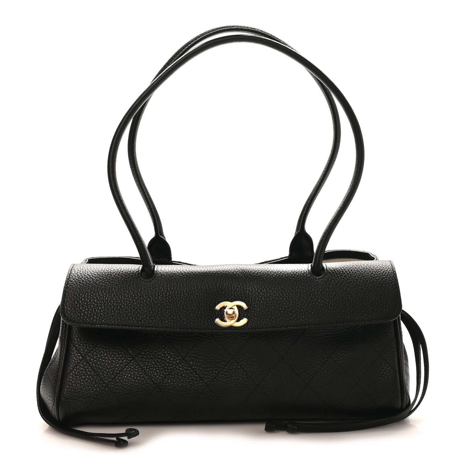 Chanel Grained Calfskin Stitched Urban Essentials Small Shopping Bag Black 5 of 33