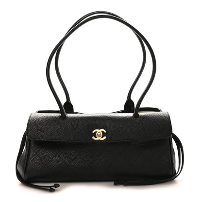 Chanel Grained Calfskin Stitched Urban Essentials Small Shopping Bag Black 5 of 33