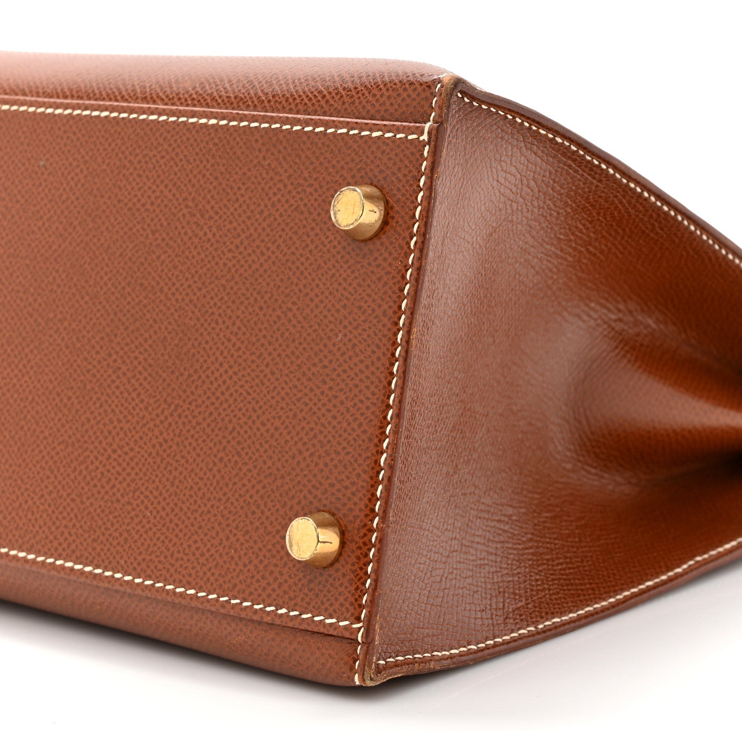 Hermes Veau Grain Lisse Kelly Sellier 32 Noisette 9 of 17