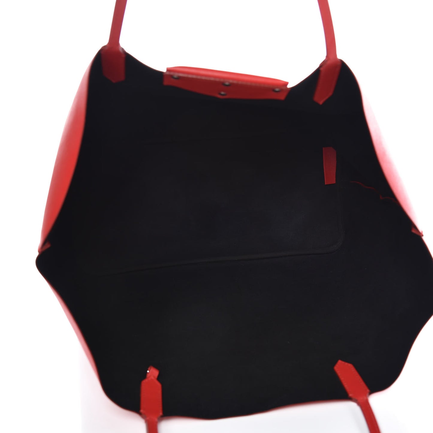 Textured Coated Canvas Bambi Print Large Antigona Tote Red