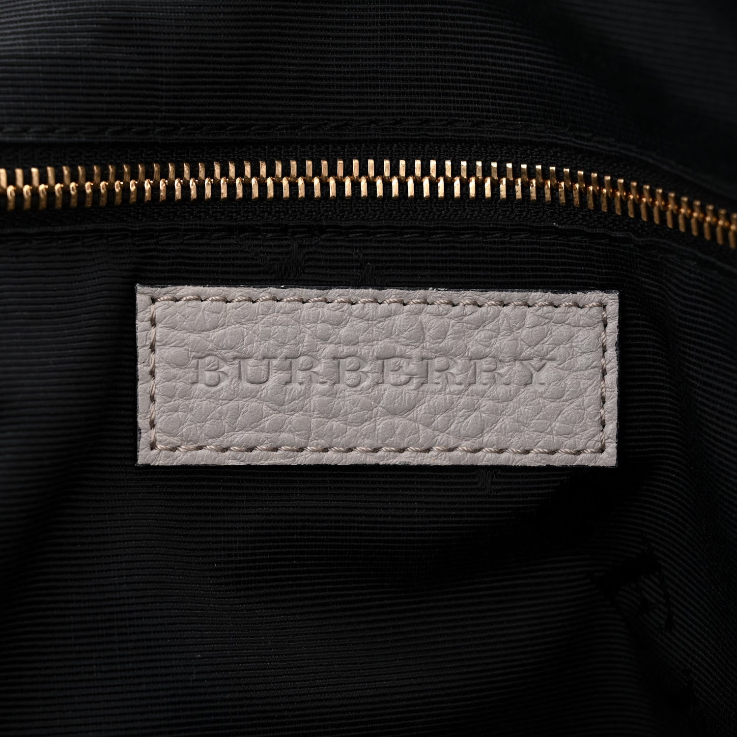 Burberry Heritage Grain Check Embossed Small Orchard Bowling Bag Pale Grey 5 of 12