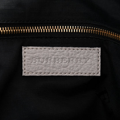 Burberry Heritage Grain Check Embossed Small Orchard Bowling Bag Pale Grey 5 of 12