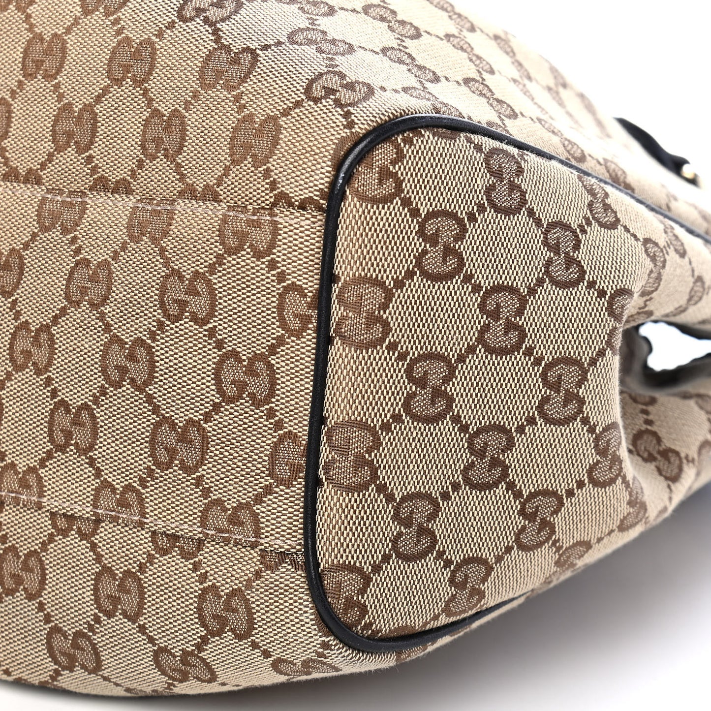 Monogram Medium Sukey Tote Beige Ebony Black