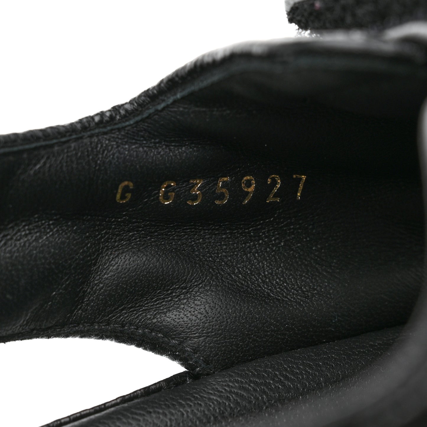 Grained Calfskin Velcro Dad Sandals 41.5 Black