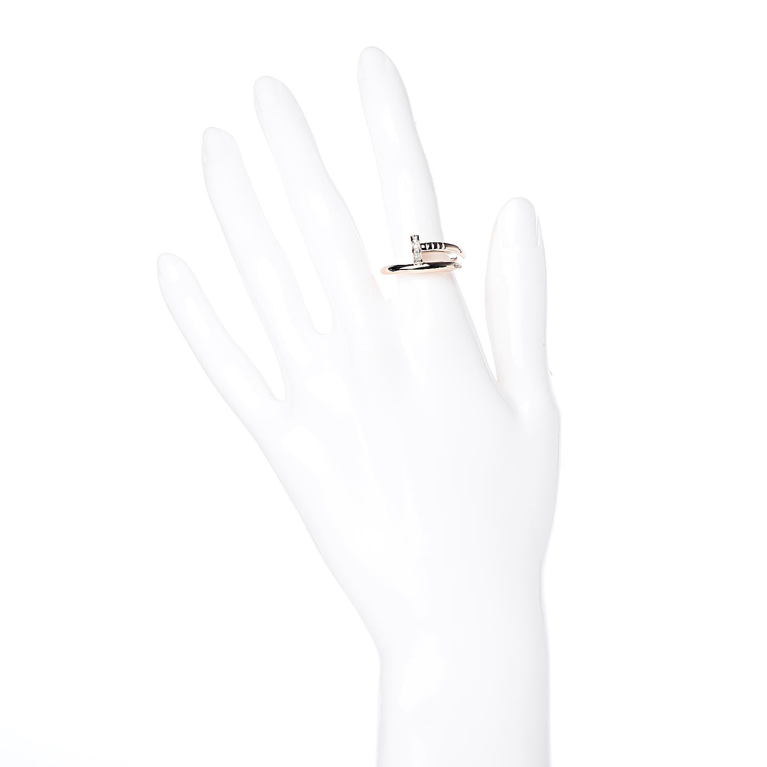 Cartier 18K Pink Gold Diamond Juste Un Clou Ring 53 6.25 2 of 4
