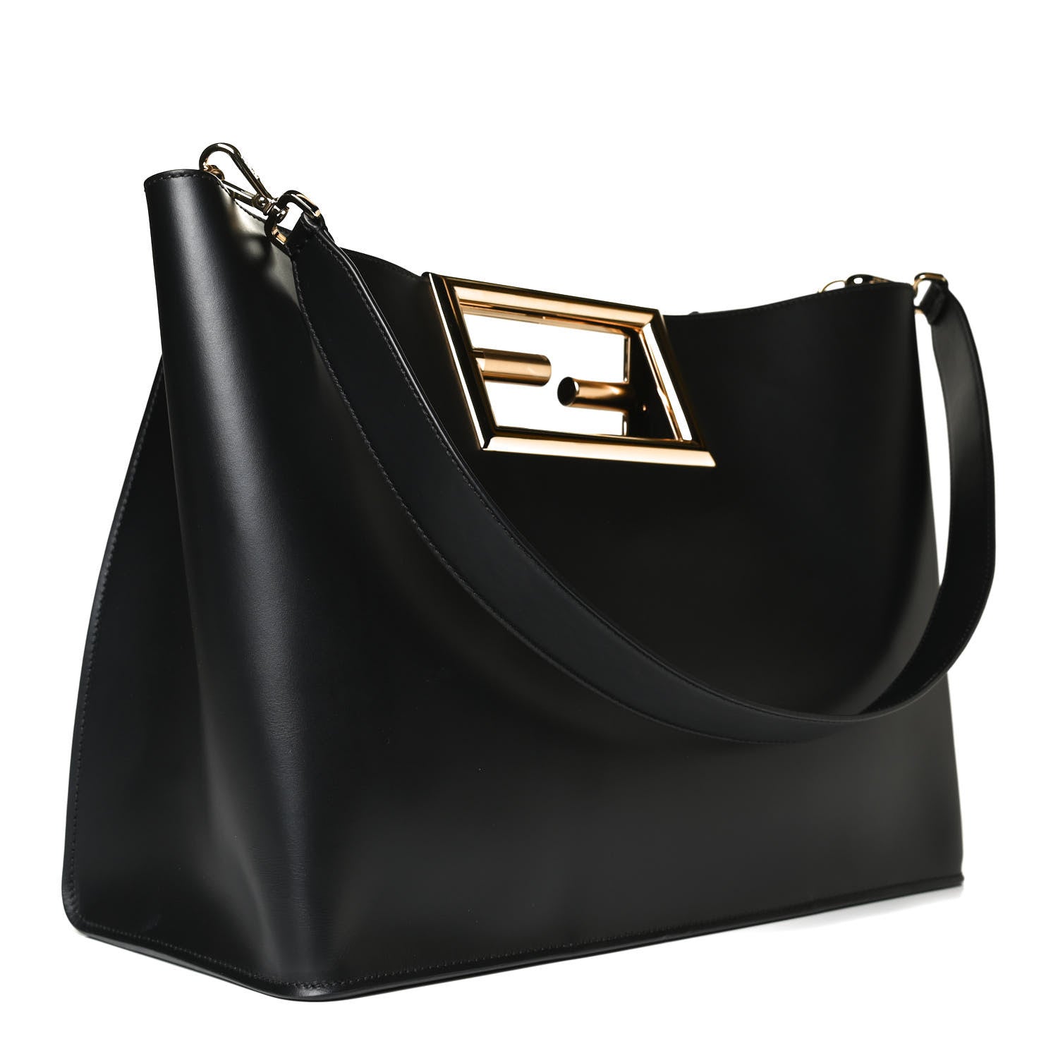 Fendi Vitello King Medium Fendi Way Tote Black 4 of 13