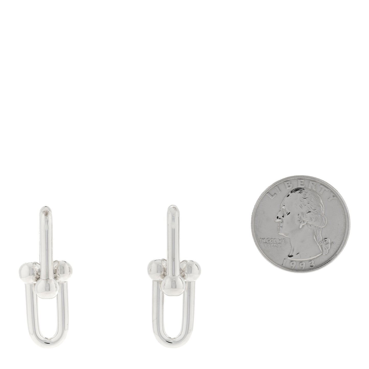 Sterling Silver Large HardWear Link Earrings