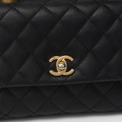 Chanel Caviar Quilted Mini Coco Handle Flap Black 9 of 13