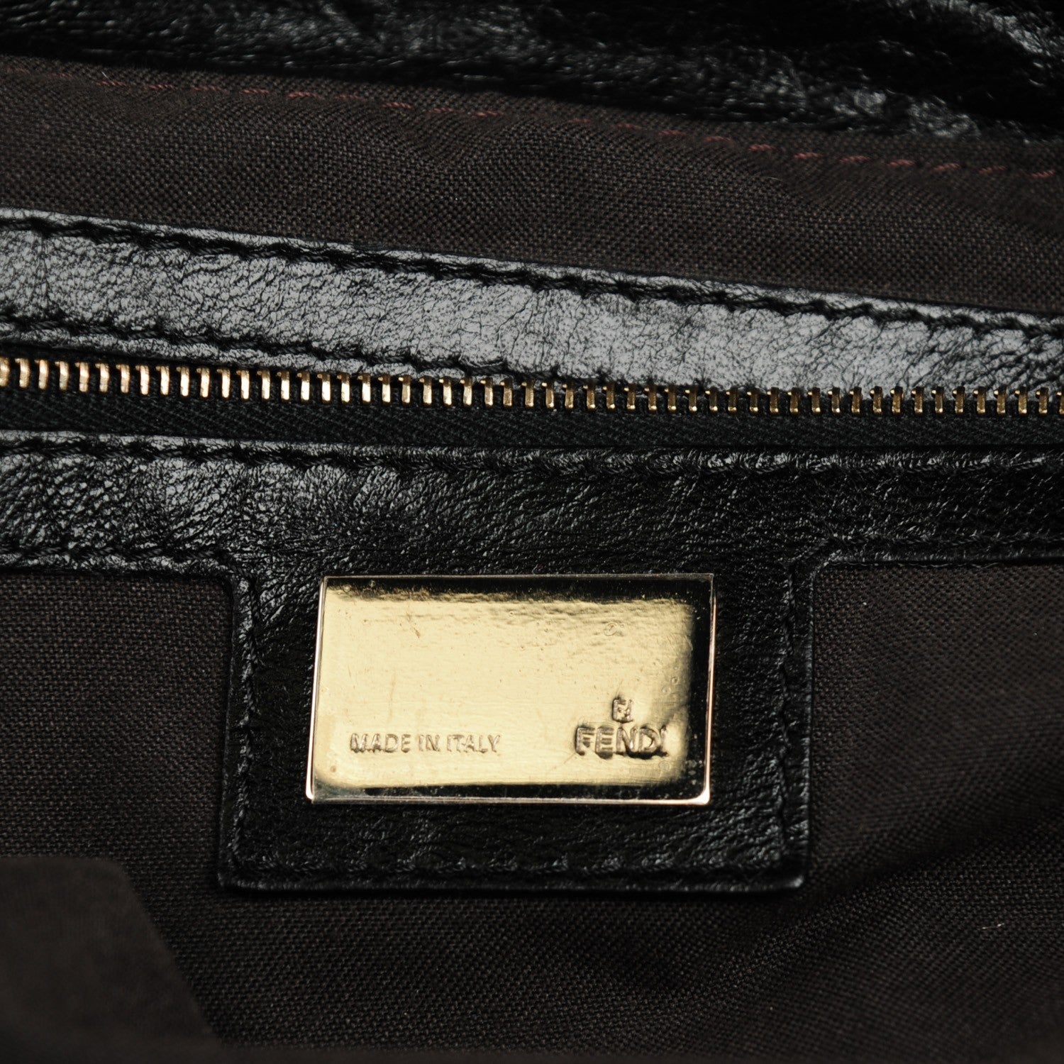 Fendi Calfskin Large Chef Shopper Tote Black 6 of 9