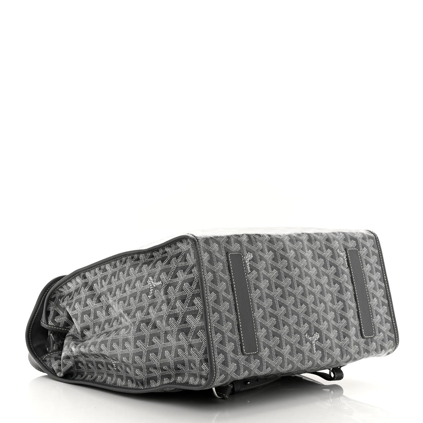 Goyardine Saint Leger Soft Briefcase Backpack Grey