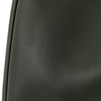 Saint Laurent Calfskin Medium Paris VII Flat Hobo New Vert Fonce 12 of 14