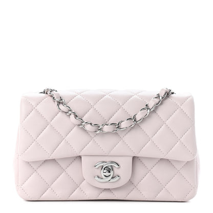 Chanel Lambskin Quilted Mini Rectangular Flap Light Pink 1 of 9