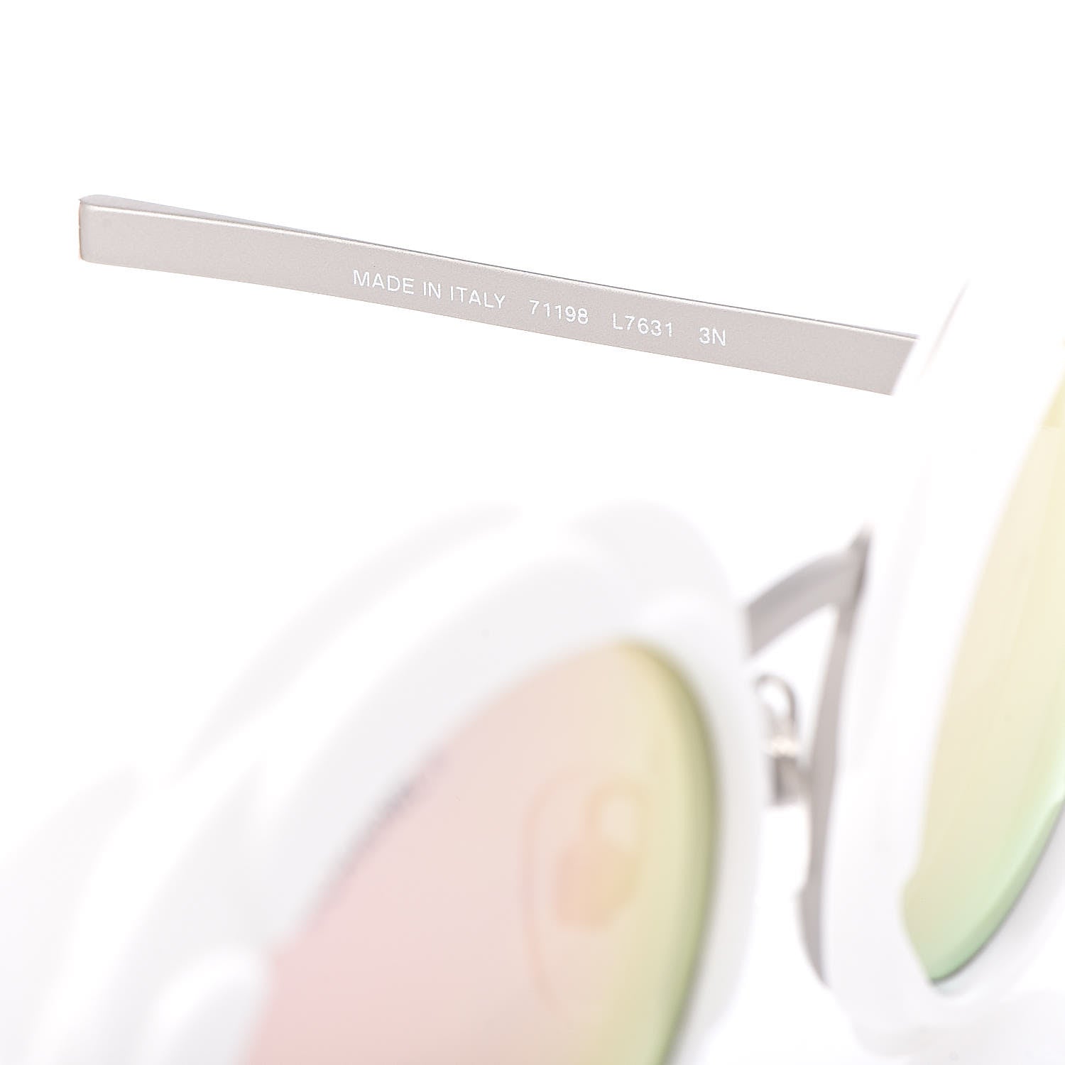 Chanel Round Camellia Sunglasses 71198 White 6 of 7