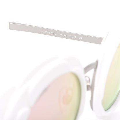Chanel Round Camellia Sunglasses 71198 White 6 of 7