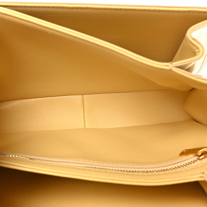 Celine Shiny Calfskin Medium Triomphe Limestone 5 of 10