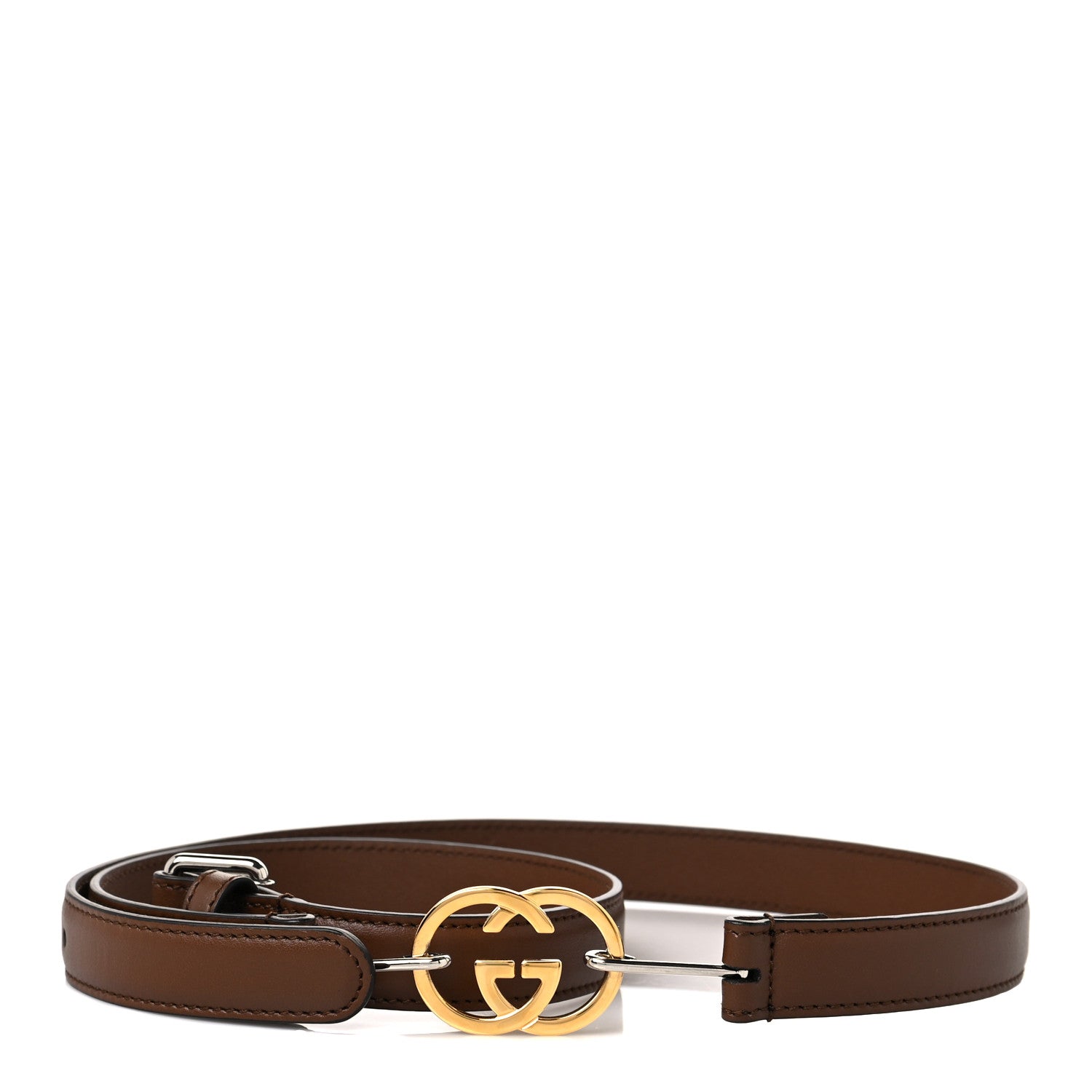 Gucci Calfskin Interlocking G Buckle Belt 90 36 Brown Sugar 2 of 6