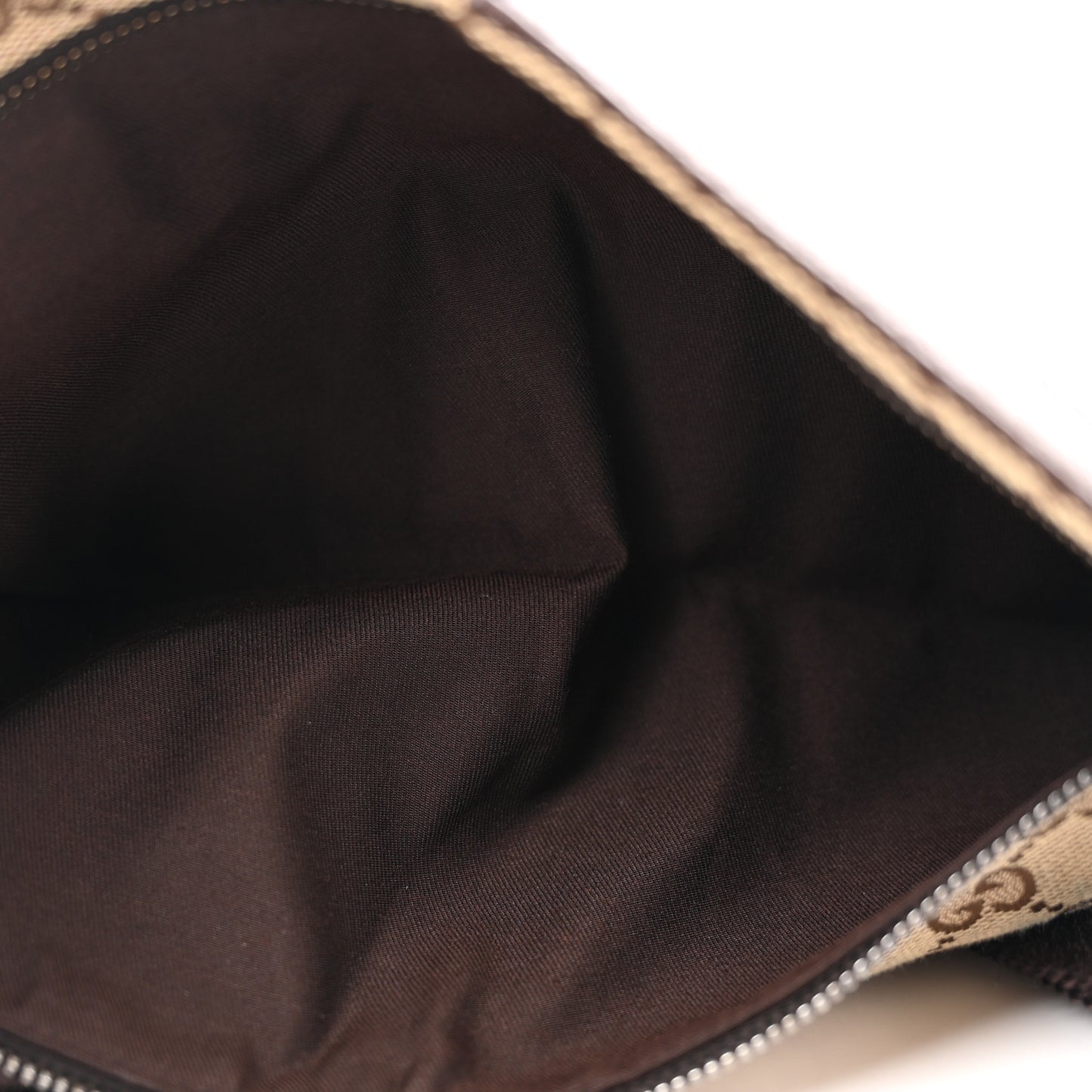 GG Monogram Double Pocket Belt Bag Dark Brown