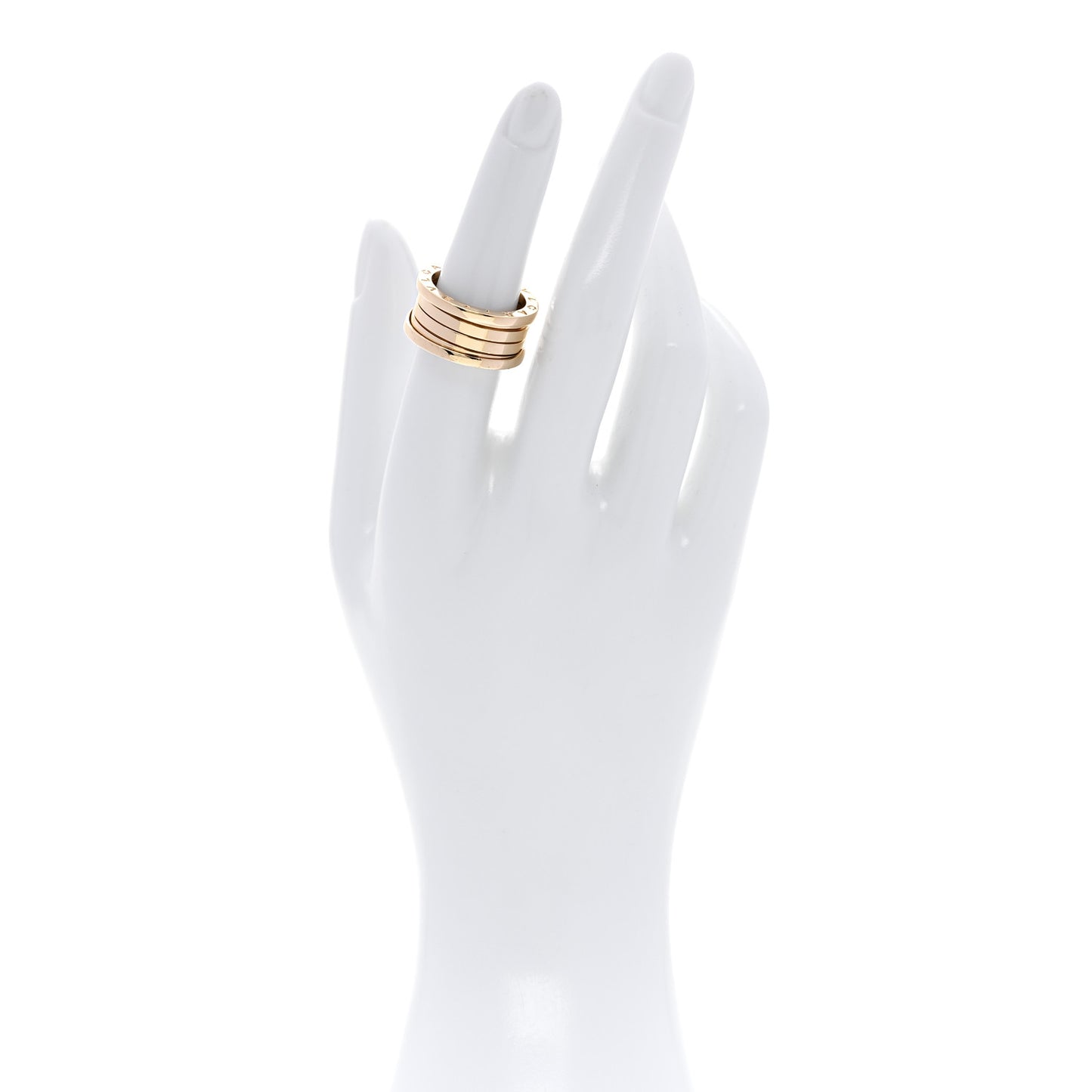 18K Yellow Gold B.Zero1 Four-Band Ring 54 6.75