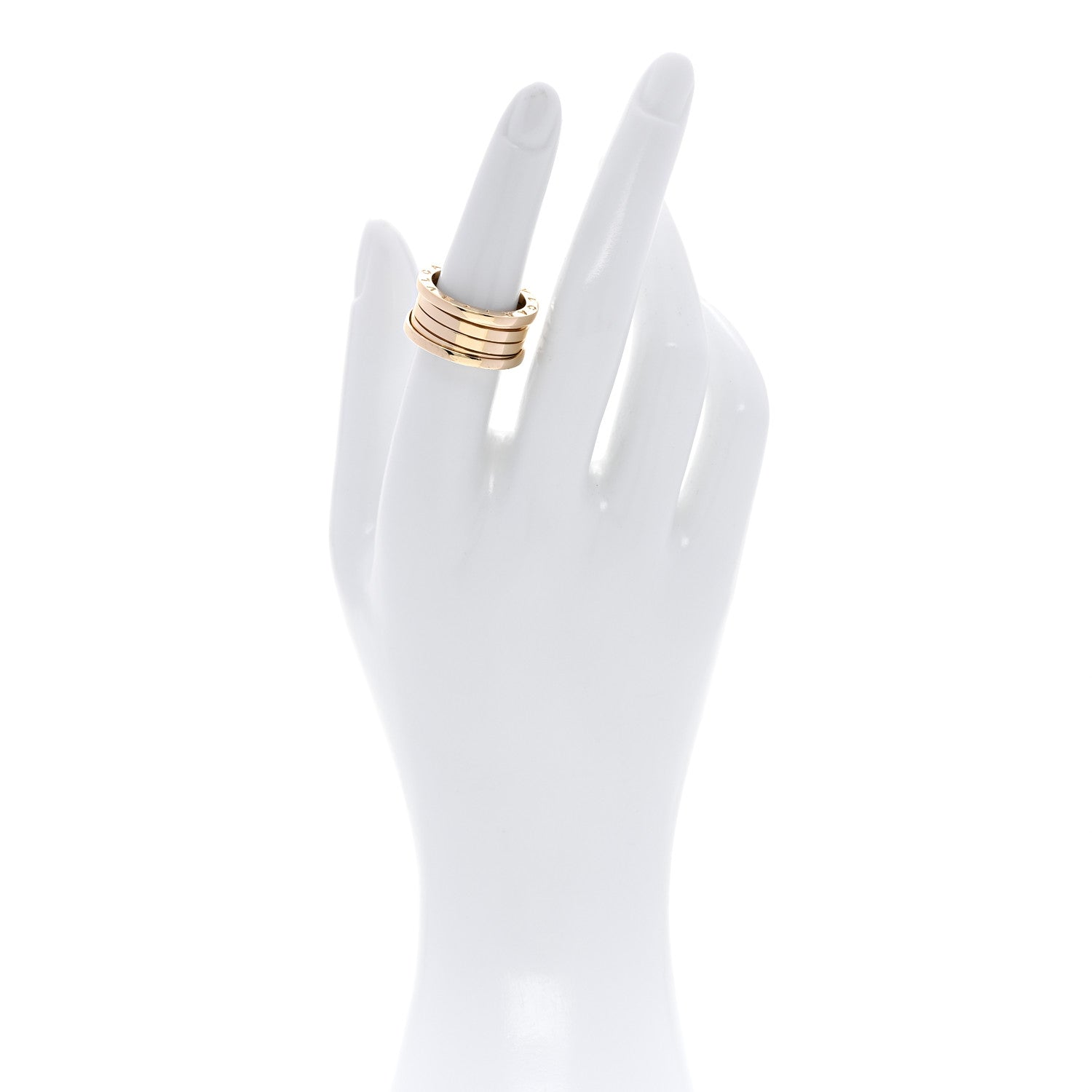 Bulgari 18K Yellow Gold B.Zero1 Four-Band Ring 54 6.75 2 of 6