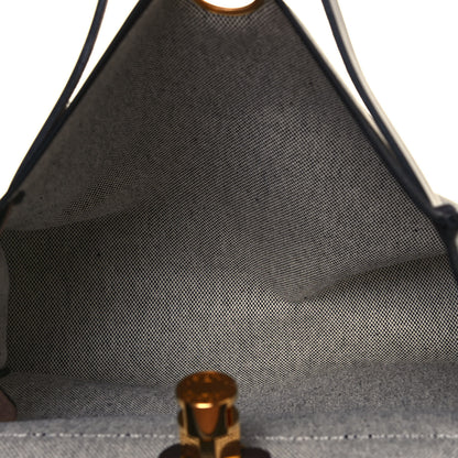 Hermes Toile H Berline Vache Hunter Herbag Zip PM 31 Black Ebene 4 of 10