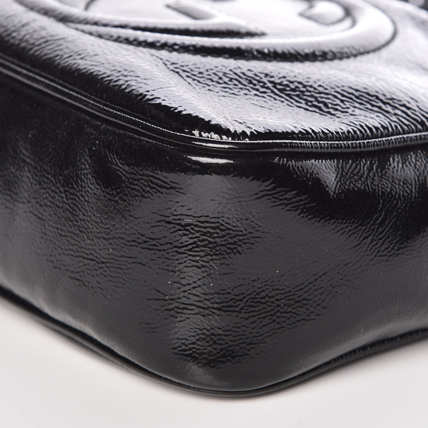 Gucci Soft Patent Small Soho Disco Bag Black 6 of 12