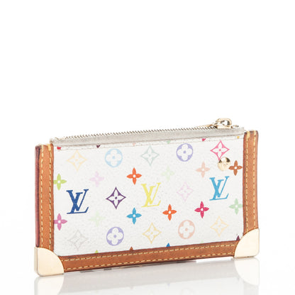 Louis Vuitton Monogram Multicolor Key Pouch White 3 of 6