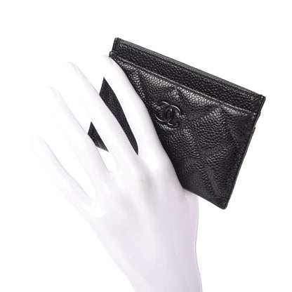 Chanel Caviar Quilted Incognito Card Holder Black 2 of 7