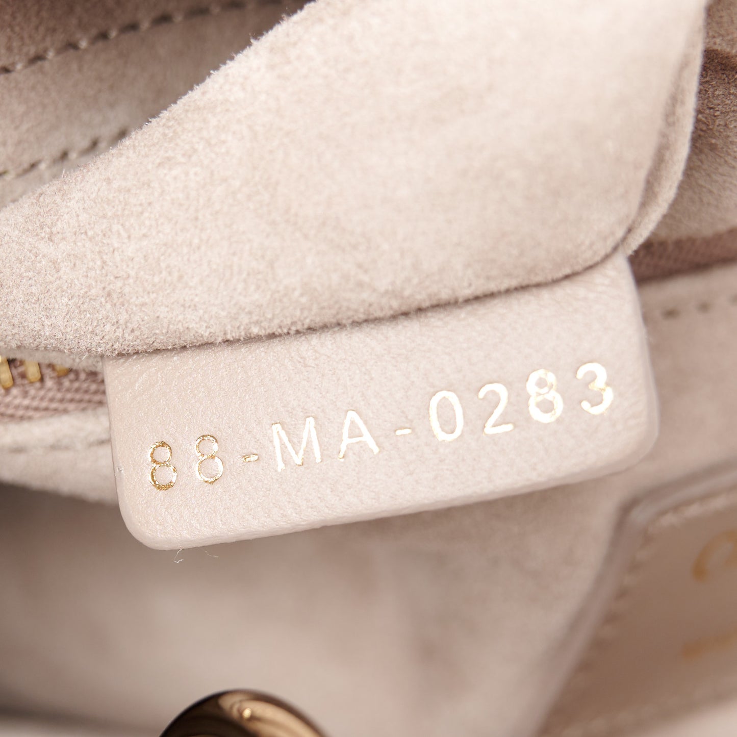 Lambskin Cannage Small My ABCDior Lady Dior Taupe
