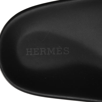 Hermes Suede Goatskin Womens Chypre Sandals 38 Naturel 8 of 9