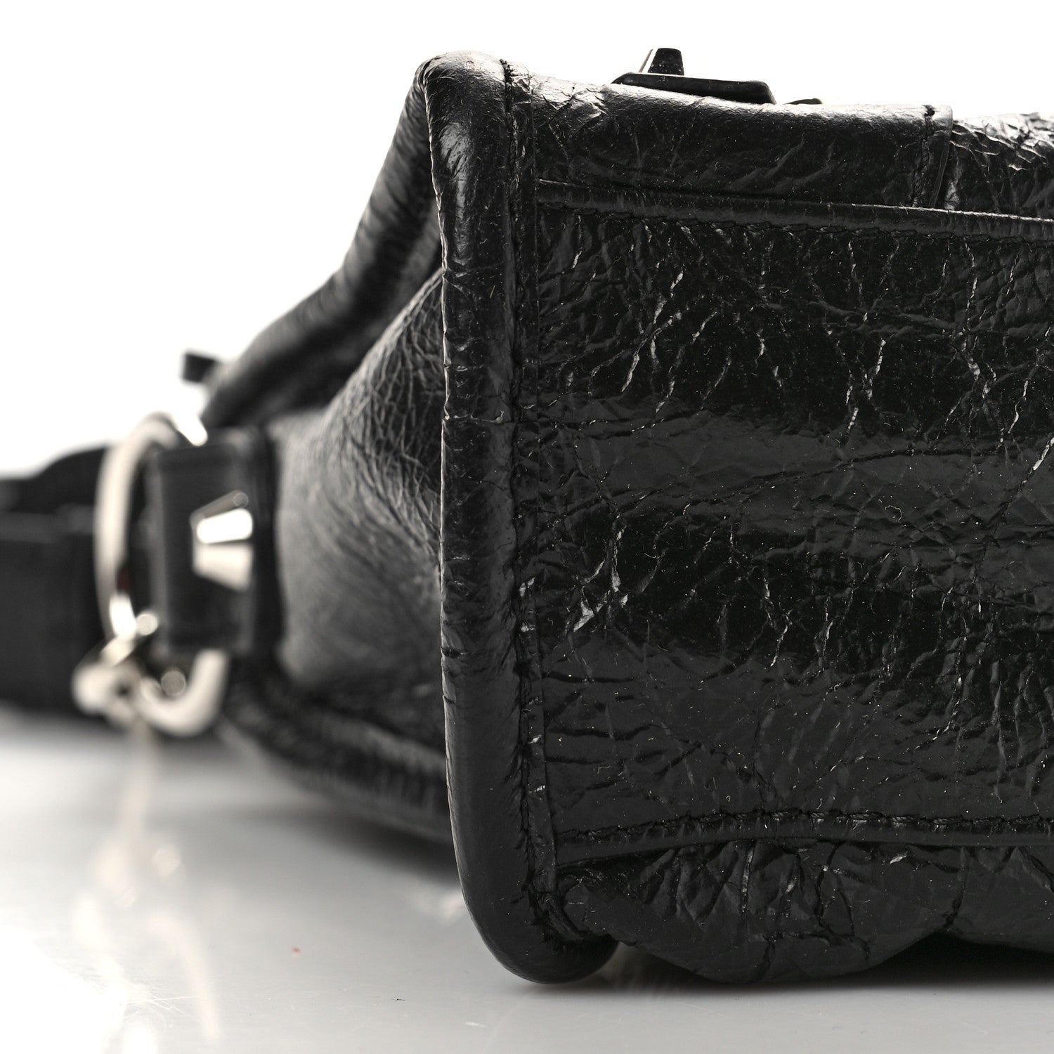 Balenciaga Agneau Classic Silver Hardware Mini City Black 7 of 8