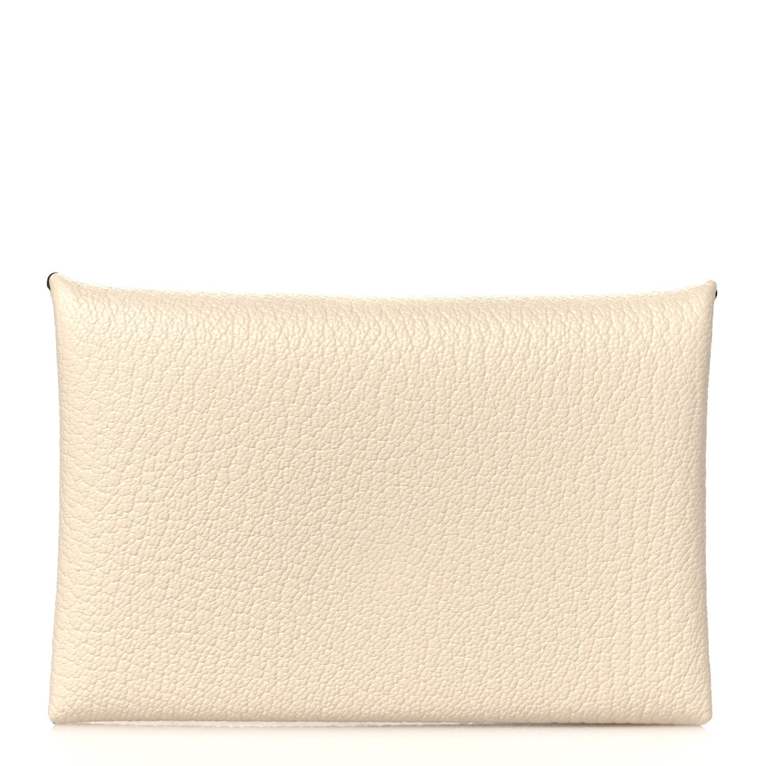 Hermes Chevre Mysore Verso Calvi Card Case Nata Biscuit 1 of 8