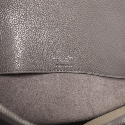 Saint Laurent Grained Calfskin Small Supple Sac De Jour Earth 7 of 12