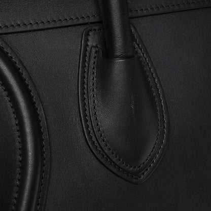 Celine Smooth Calfskin Mini Luggage Black 8 of 8