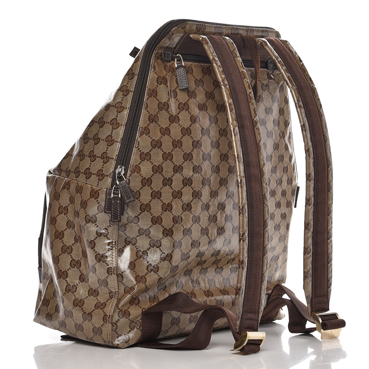Crystal Monogram Backpack Dark Brown