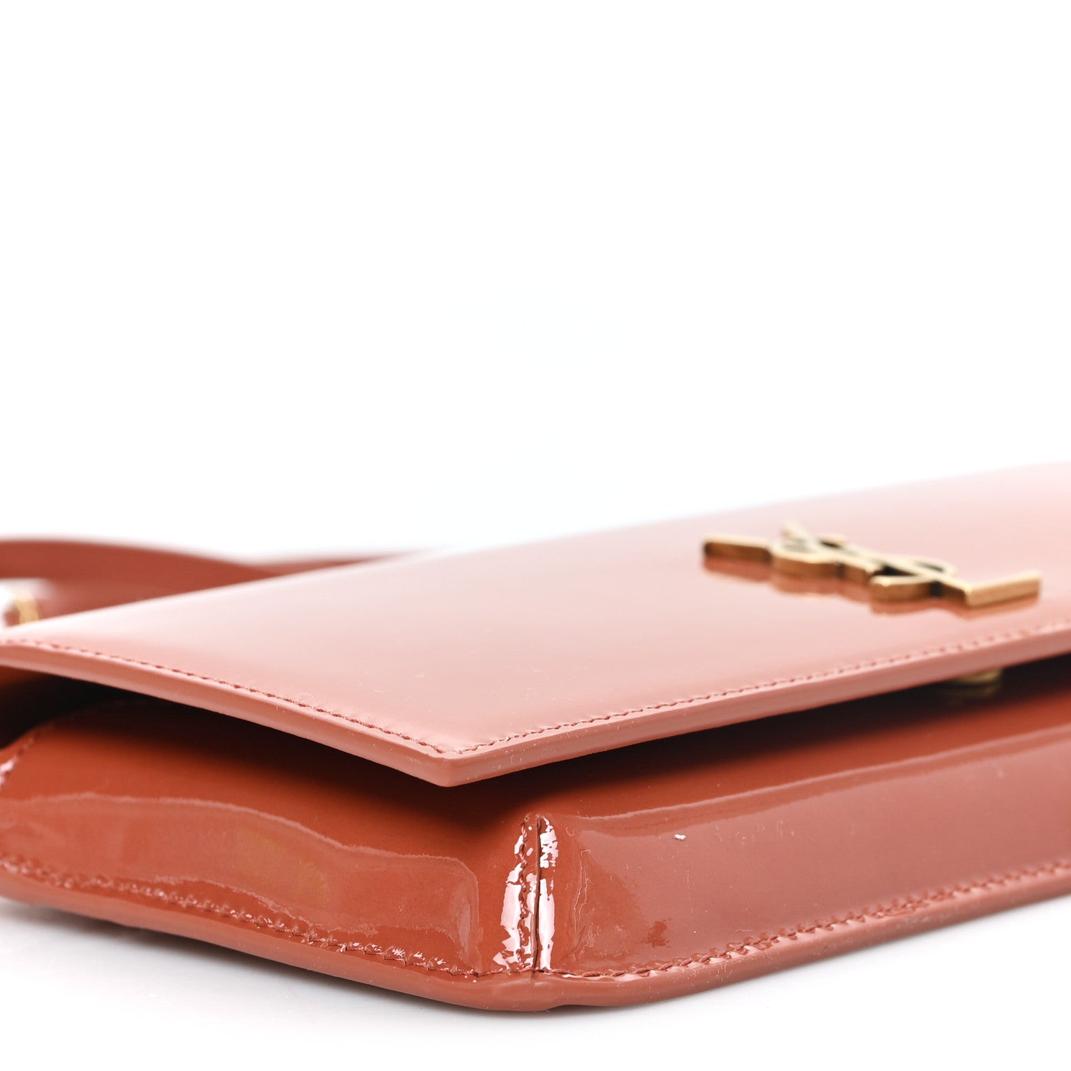 Saint Laurent Vernice Diamond Calfskin Monogram Phone Holder Crossbody Mild Rose 9 of 11