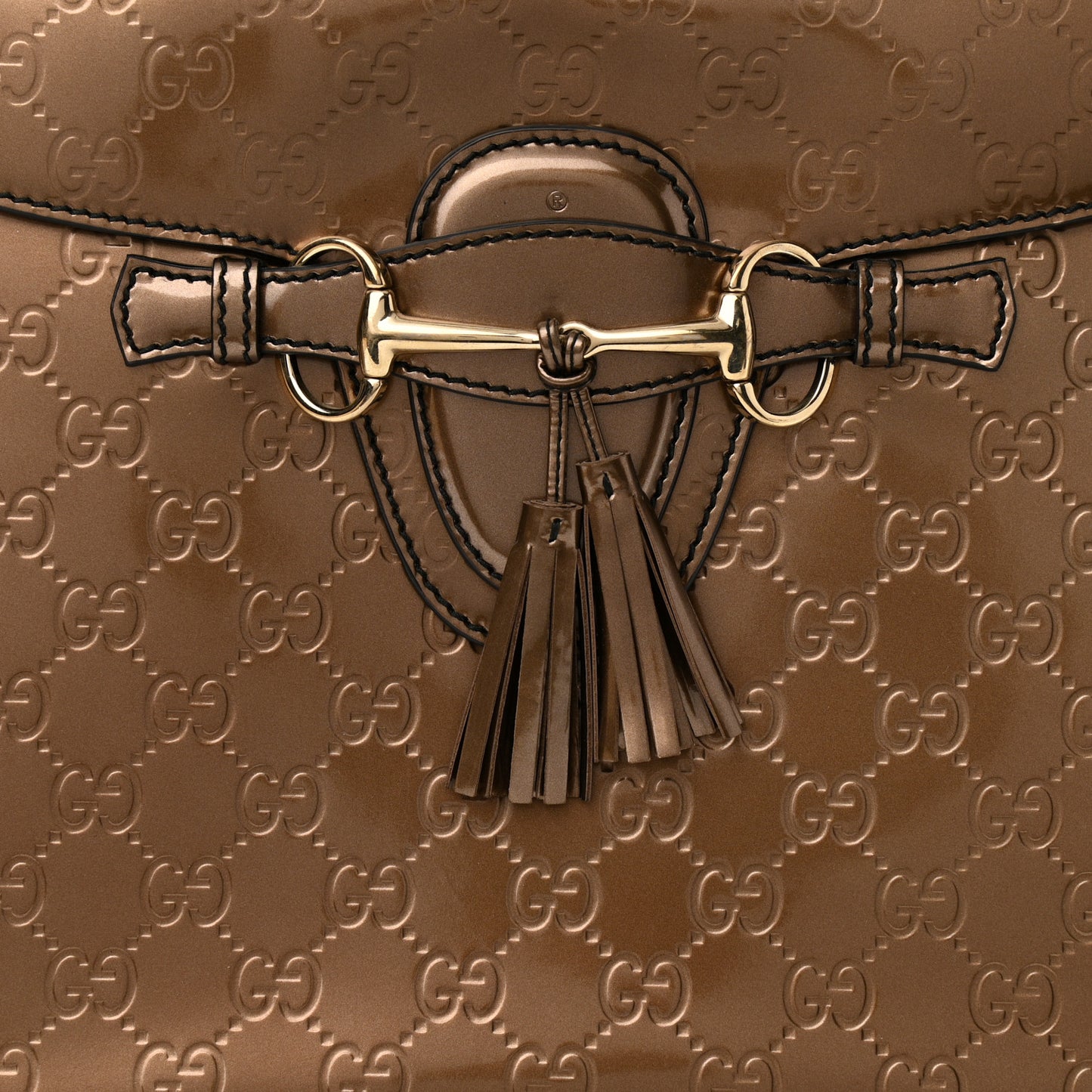Shine Guccissima Large Emily Chain Shoulder Bag Acero