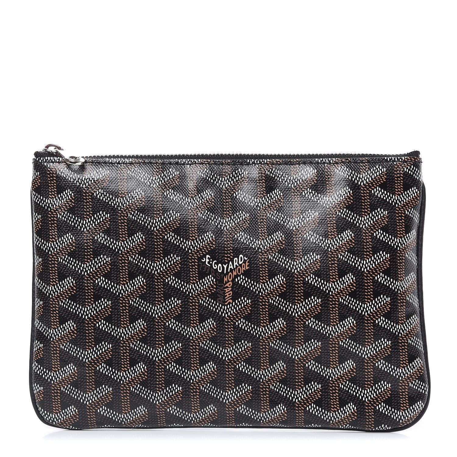 Goyard Goyardine Senat Pochette PM Black Gold 1 of 7