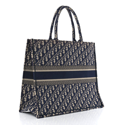 Christian Dior Oblique Large Book Tote Blue Multicolor 3 of 11