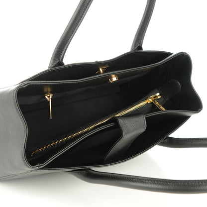 Chanel Calfskin Small Cerf Shopper Tote Black 8 of 8