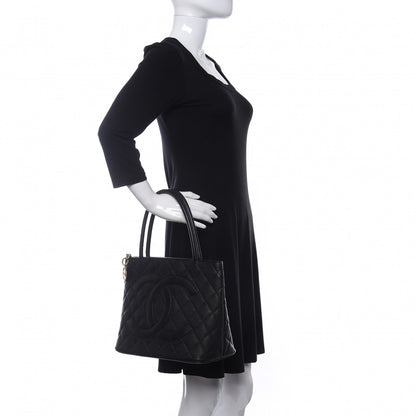 Chanel Caviar Quilted Medallion Tote Black 2 of 11