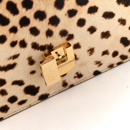 Gucci Calf Hair Leopard Print Small Sylvie Shoulder Bag Naturale Black 14 of 14