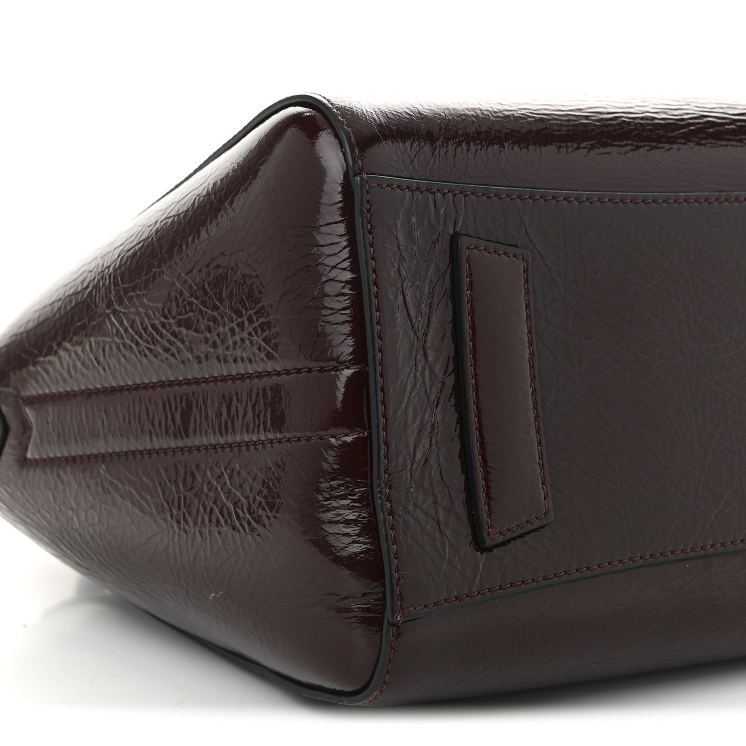 Givenchy Crinkled Patent Calfskin Small Antigona Aubergine 9 of 10