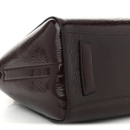Givenchy Crinkled Patent Calfskin Small Antigona Aubergine 9 of 10