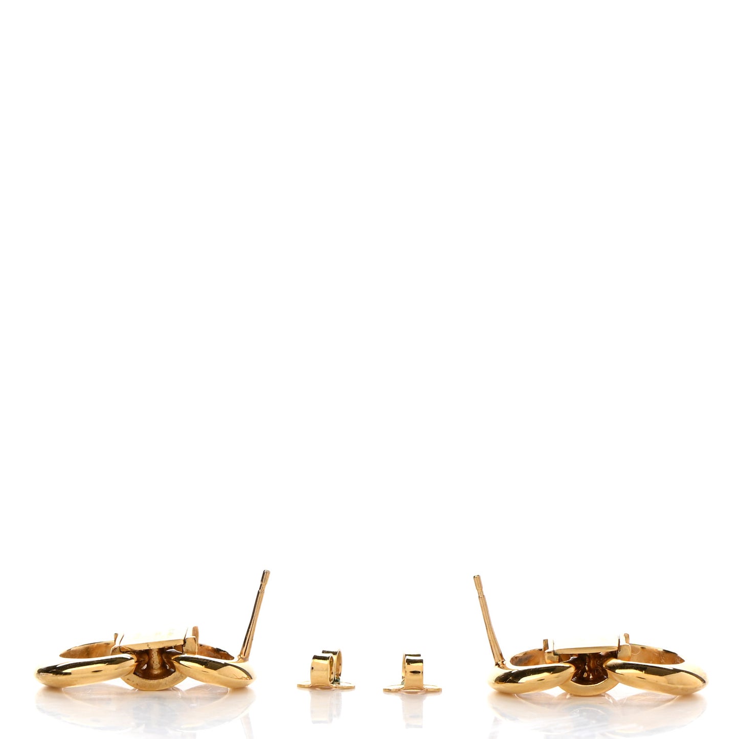 Metal Pure LV Earrings Gold