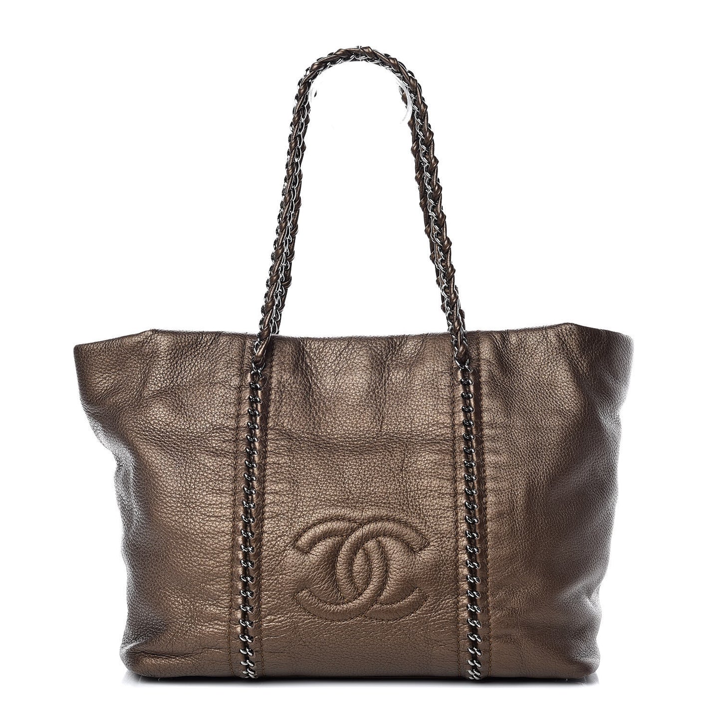 Deerskin Luxe Ligne Tote Khaki